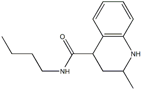 N-butyl-2-methyl-1,2,3,4-tetrahydroquinoline-4-carboxamide,,结构式