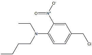 N-butyl-4-(chloromethyl)-N-ethyl-2-nitroaniline Structure