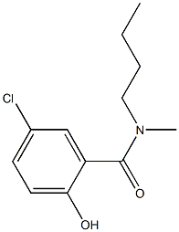 N-butyl-5-chloro-2-hydroxy-N-methylbenzamide Struktur