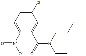 N-butyl-5-chloro-N-ethyl-2-nitrobenzamide,,结构式