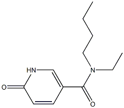 N-butyl-N-ethyl-6-oxo-1,6-dihydropyridine-3-carboxamide Structure