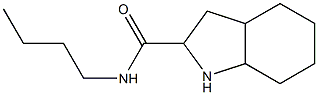 N-butyloctahydro-1H-indole-2-carboxamide Struktur