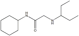 N-cyclohexyl-2-(pentan-3-ylamino)acetamide Struktur