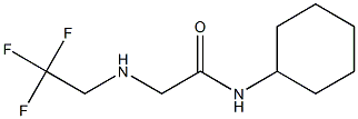 N-cyclohexyl-2-[(2,2,2-trifluoroethyl)amino]acetamide Structure