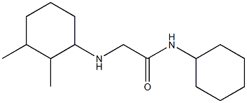 N-cyclohexyl-2-[(2,3-dimethylcyclohexyl)amino]acetamide Structure