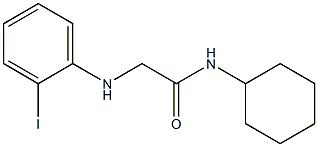 N-cyclohexyl-2-[(2-iodophenyl)amino]acetamide 结构式