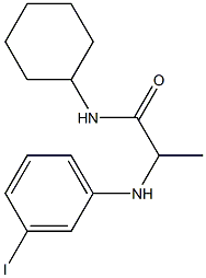N-cyclohexyl-2-[(3-iodophenyl)amino]propanamide Struktur