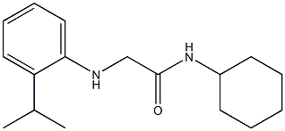 N-cyclohexyl-2-{[2-(propan-2-yl)phenyl]amino}acetamide Structure