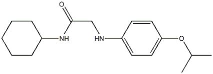 N-cyclohexyl-2-{[4-(propan-2-yloxy)phenyl]amino}acetamide