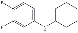 N-cyclohexyl-3,4-difluoroaniline,,结构式