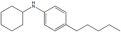 N-cyclohexyl-4-pentylaniline Struktur