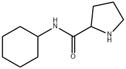 N-cyclohexylpyrrolidine-2-carboxamide, 1162112-09-5, 结构式