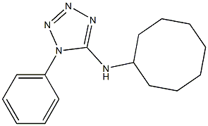 N-cyclooctyl-1-phenyl-1H-1,2,3,4-tetrazol-5-amine 结构式