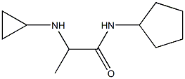 N-cyclopentyl-2-(cyclopropylamino)propanamide Struktur
