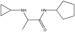 N-cyclopentyl-2-(cyclopropylamino)propanamide 结构式