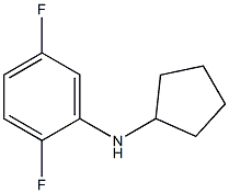 N-cyclopentyl-2,5-difluoroaniline Struktur