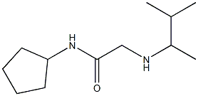 N-cyclopentyl-2-[(3-methylbutan-2-yl)amino]acetamide 化学構造式