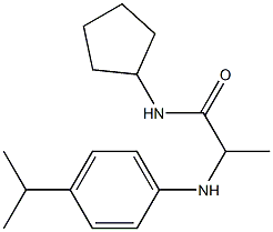 N-cyclopentyl-2-{[4-(propan-2-yl)phenyl]amino}propanamide