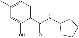 N-cyclopentyl-2-hydroxy-4-methylbenzamide Structure