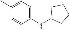 N-cyclopentyl-4-methylaniline Structure