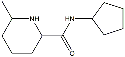 N-cyclopentyl-6-methylpiperidine-2-carboxamide,,结构式