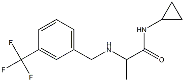 N-cyclopropyl-2-({[3-(trifluoromethyl)phenyl]methyl}amino)propanamide 结构式