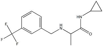 N-cyclopropyl-2-({[3-(trifluoromethyl)phenyl]methyl}amino)propanamide Struktur