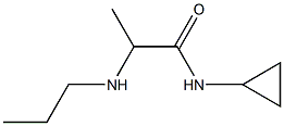 N-cyclopropyl-2-(propylamino)propanamide Structure