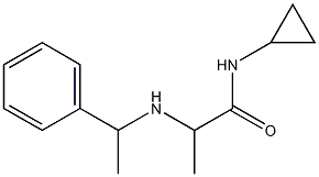 N-cyclopropyl-2-[(1-phenylethyl)amino]propanamide 结构式