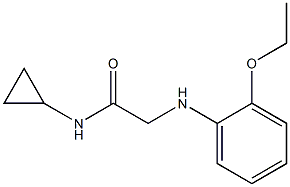 N-cyclopropyl-2-[(2-ethoxyphenyl)amino]acetamide Structure