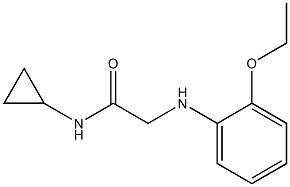 N-cyclopropyl-2-[(2-ethoxyphenyl)amino]acetamide 结构式