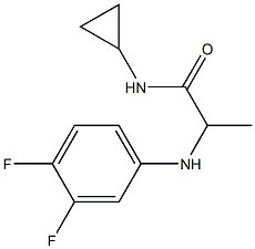 N-cyclopropyl-2-[(3,4-difluorophenyl)amino]propanamide