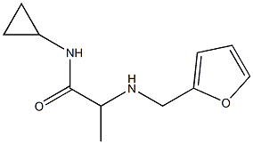 N-cyclopropyl-2-[(furan-2-ylmethyl)amino]propanamide Struktur