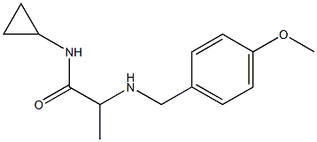 N-cyclopropyl-2-{[(4-methoxyphenyl)methyl]amino}propanamide Structure