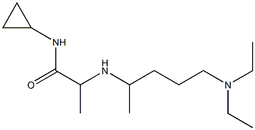 N-cyclopropyl-2-{[5-(diethylamino)pentan-2-yl]amino}propanamide Struktur