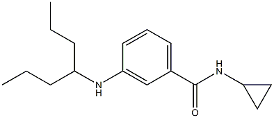 N-cyclopropyl-3-(heptan-4-ylamino)benzamide,,结构式