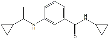 N-cyclopropyl-3-[(1-cyclopropylethyl)amino]benzamide Structure