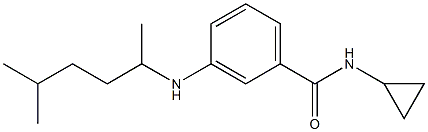 N-cyclopropyl-3-[(5-methylhexan-2-yl)amino]benzamide,,结构式