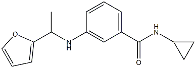 N-cyclopropyl-3-{[1-(furan-2-yl)ethyl]amino}benzamide Structure