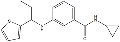  N-cyclopropyl-3-{[1-(thiophen-2-yl)propyl]amino}benzamide