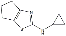 N-cyclopropyl-5,6-dihydro-4H-cyclopenta[d][1,3]thiazol-2-amine 化学構造式