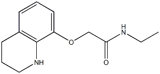 N-ethyl-2-(1,2,3,4-tetrahydroquinolin-8-yloxy)acetamide Structure