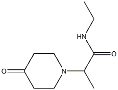 N-ethyl-2-(4-oxopiperidin-1-yl)propanamide 化学構造式