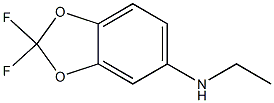 N-ethyl-2,2-difluoro-2H-1,3-benzodioxol-5-amine 化学構造式