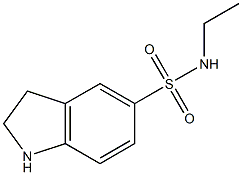 N-ethyl-2,3-dihydro-1H-indole-5-sulfonamide,,结构式