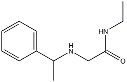 N-ethyl-2-[(1-phenylethyl)amino]acetamide 结构式