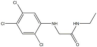 N-ethyl-2-[(2,4,5-trichlorophenyl)amino]acetamide Structure