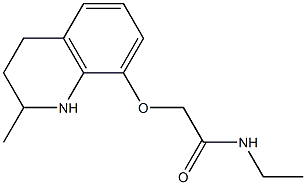 N-ethyl-2-[(2-methyl-1,2,3,4-tetrahydroquinolin-8-yl)oxy]acetamide Structure