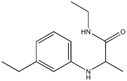 N-ethyl-2-[(3-ethylphenyl)amino]propanamide Structure