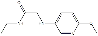 N-ethyl-2-[(6-methoxypyridin-3-yl)amino]acetamide Struktur